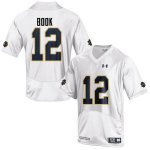 Notre Dame Fighting Irish Men's Ian Book #12 White Under Armour Authentic Stitched College NCAA Football Jersey DRA1399IZ